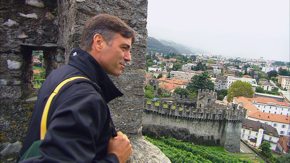 Jeff looking out of Bellinzona Castle